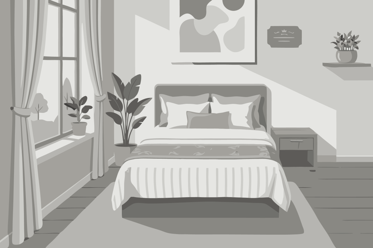 Single Bed in Female Dormitory Room
